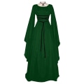 Pikkukuva 1 / 3: Naisten goottilainen pitkähihainen noitapuku Halloween-cosplay-asu green S