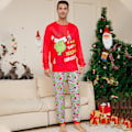 Miniatyrbild 2 av 4: Grinchen Julpyjamas Familj Matchande Sovkläder Julpyjamas Set Nytt Dad 4XL
