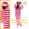 Miniatyrbild 2 av 6: Unisex Julpyjamas för Vuxna, Onesie med Blixtlås och Huva, Plüsch Jumpsuit för Vuxna, En-Delad Sovkläder med Lång Ärm A XL