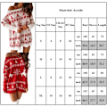 Miniatyrbillede 4 af 4: Dame Juleprint Langærmet Strikket Sweater Kjole Elg Print Strikket Langærmet Kjoler Jul Stræk Sweatre Midi Kjole Rød Red S