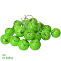 Miniatyrbillede 5 af 10: Batteridrevne LED julelys 3 meter julelys 20 LED Grinch lyskæde lys til terrasse havefest boligindretning LED lys 3m