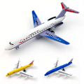 Miniatyrbild 2 av 2: Flygplan i legering Airbus Dra Tillbaka Flygplan Leksaker för Barn Pojkar Flickor White