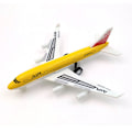 Miniatyrbild 1 av 4: Flygplan i legering Airbus Dra Tillbaka Flygplan Leksaker för Barn Pojkar Flickor Yellow
