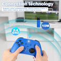 Pikkukuva 7 / 10: Langaton ohjain Xbox One & Xbox Series X|S PC Windows -laitteille - Kuulokeliitännällä Blue