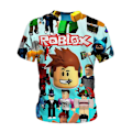 Pikkukuva 3 / 5: Roblox Sarjakuva Lapsi Lyhythihainen Pusero T-paita Löysä Poika A 140cm