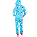 Miniatyrbillede 2 af 4: Julepyjamas til kvinder Juleprint Hætte Jumpsuit Pyjamas Jumpsuit Loungewear Tøj Lynlås D M