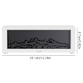 Miniatyrbilde 4 av 10: Mini Peis Diffuser Luftfukter, Simulert Peisflamme Luftfukter med Fire Light Effekt, 150ml Cool Mist Luftfukter med 7 Farger som Endres White