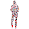 Miniatyrbillede 2 af 4: Julepyjamas til kvinder Juleprint Hætte Jumpsuit Pyjamas Jumpsuit Loungewear Tøj Lynlås C M