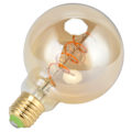 Miniatyrbillede 6 af 8: Glødelampe LED Dæmpbar Fleksibel Glødetråd Enkelt Spiral Retro E27 4W Varm Hvid Glødelampe 110V Guld