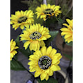 Miniatyrbillede 6 af 8: Solcelledrevet LED-solsikke til udendørs havebelysning, (2 stk.) IP65 vandtæt lampe, automatisk opladning af solcellelamper til haven, store realistiske blomster