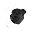 Miniatyrbillede 1 af 2: 1/2\" DC 5-18V Flydende Vandstrømsensor Switch Flowmeter Måler