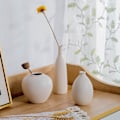 Miniatyrbild 5 av 8: Utsökta handgjorda vaser, unik stil keramisk dekor för vardagsrum, stilren mångsidig design för modernt hem, vas för flera användningsområden
