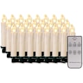 Miniatyrbillede 1 af 8: LED-stearinlys, LED-lyskæde, trådløs