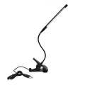 Miniatyrbilde 1 av 8: 10 LED-lys USB-lys, dimbar, 360 graders fleksibel klipsholder nattbordslampe (svart)
