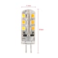 Pikkukuva 5 / 6: 5 kpl LED G4 -lamppu DC12V Kristallilamppu Kotilamput Vaihda Silikonivalo 2835 2W Lämmin valkoinen