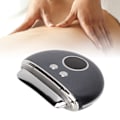 Miniatyrbillede 1 af 8: Elektronisk Gua Sha Plade Opvarmning Vibration Farve Lys Skrabning Ansigt Krops Formning Massager Sort