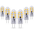 Miniatyrbilde 1 av 5: G4 LED 12V 2W Varmhvit 3000K, 200lm, G4 10W 20W Halogenlampe Ekvivalent, ikke-dimbar, Bi-pin G4 12V LED AC DC for Lysekrone, Bord