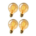 Pikkukuva 1 / 6: Edison Vintage-hehkulamppu, Retro-hehkulamppu Lämmin valkoinen E27 40W Vintage Antiikkihehkulamppu Retro-hehkulankalamppu Meripihkanvärinen lasi, Ihanteellinen