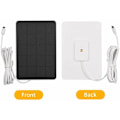 Miniatyrbillede 3 af 5: 4W 5V solcellepanel til sikkerhedskamera solenergi oplader med 10ft kabel DIY vandtæt justerbar udendørs vægmonteret solcellepanel (sort)