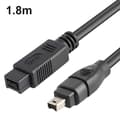 IEEE 1394 Firewire 800 til 400 Firewire Firewire 9 til 4 datakabel 1394 kabel 1,8 meter sort