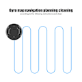Miniatyrbillede 3 af 8: USB Opladning 3 i 1 Funktion Smart Gulvrobot Støvsuger Husholdningsfejemaskine Sort