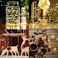 Miniatyrbild 5 av 5: Ljusslinga [Set om 4], Mini Batteri LED-slinga 5m 50 LED Inomhus och Utomhus Dekorationsljus för Sovrum Jul Bröllopsfest Hem
