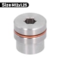 Miniatyrbillede 6 af 8: O2 iltsensor Hex-prop med møtrik M12x1.25 AntiRust Universal Biltilbehør