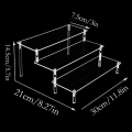 Miniatyrbild 3 av 5: Akryl Riser Clear Display Stand Cologne Organizer 3 Tier För Leksaker