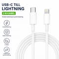 USB-C til Lightning-kabel 2 m hvit - kompatibel med Apple iPhone og iPad