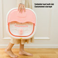 Miniatyrbillede 5 af 8: Fod Spa Massager med Konstant Temperatur, Rødt Lys Terapi, Foldbar Fodbad Tønde, Pink, EU Stik, 220V