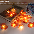 Miniatyrbild 1 av 3: Vattentät lönnlövsformad LED-festivalbelysning för semesterbröllopsfest 3 meter 20 LED-lampor