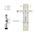 Miniatyrbild 7 av 8: Intelligent USB-driven dörrcylinder med fingeravtryckslås för Bluetooth-funktion