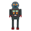 Pikkukuva 2 / 2: Vintage Retro Robot Kotityöpöydän Koriste-esine Valokuvausrekvisiitta