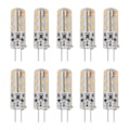 Pikkukuva 1 / 8: 10 kpl G4 LED-lamppua 1,5 W DC12V Lämmin valkoinen 3000K 110LM Bi Pin -lamput LED-kaappivalaisimiin pihalle