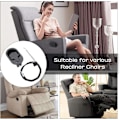 Miniatyrbild 5 av 5: Ersättningsset, Recliner-vajer med fjäder till vajerände, Enkel installation Zinklegering Metall Recliner Ersättningsdelar för Ashley och de flesta