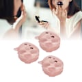 Miniatyrbillede 1 af 8: 3 stk. 4-rums Makeup Svampeholder Katteformet Støvsikkert Transparent Skønhedssvampebeholder Holder