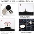 Miniatyrbild 3 av 5: Avtagbara jeansknappar 10-pack Silver Perfect Fit Button Silver Silver