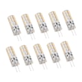Pikkukuva 8 / 8: 10 kpl G4 LED-lamppua 1,5 W DC12V Lämmin valkoinen 3000K 110LM Bi Pin -lamput LED-kaappivalaisimiin pihalle