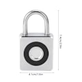 Miniatyrbillede 4 af 8: USB Opladning Smart Fingerprints Touch Kontrol Hængeslås Distributionsboks Skuffe Skab Lås