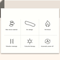 Miniatyrbillede 8 af 8: Elektronisk Gua Sha Plade Opvarmning Vibration Farve Lys Skrabning Ansigt Krops Formning Massager Sort
