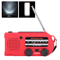 Miniatyrbillede 8 af 8: Multifunktionel håndsvingradio ABS solenergi SOS-alarm nødlygte Powerbank