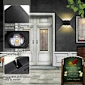 Miniatyrbillede 2 af 5: 6W LED indendørs væglampe i aluminium, moderne væglampe op og ned spotlampe til stue soveværelse hall trappe gangsti (varm hvid) - sort