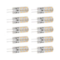 Pikkukuva 6 / 8: 10 kpl G4 LED-lamppua 1,5 W DC12V Lämmin valkoinen 3000K 110LM Bi Pin -lamput LED-kaappivalaisimiin pihalle