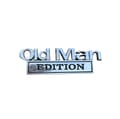 Miniatyrbillede 1 af 5: 1 stk. Represeint Old Man Edition Bilmærke Universal Pasform Biltilbehør Til Alle Køretøjer Sølv Sort EDITION