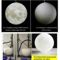 Miniatyrbilde 5 av 5: 3D Måne Lysekrone-Måne Taklampe Måne Lysekrone Planet Taklampe Hengelampe Månebelysning Restaurant Bar Hjem Barnerom LED