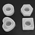 Miniatyrbillede 3 af 8: Krystal Epoxy Opbevaringsboks Form DIY Hexagonal Rund Firkantet Spisehåndklæde Spænde Silikoneform