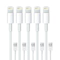 5-pack - Lightning laddningskabel iPhone 13/12/11/ Xs/Max/X/8/7/6/5SE