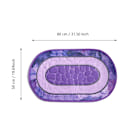 Miniatyrbillede 1 af 2: Antislip Dørmatte Vandabsorberende Tæppe Bademåtte Badeværelse Soveværelse Lilla