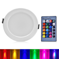 Pikkukuva 2 / 8: Himmennettävä RGB-LED-paneelilamppu, kattoon upotettava alasvalo, kaukosäätimellä, 5 W