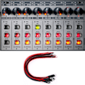Miniatyrbillede 5 af 8: 50 stk. diode-kablet lysende rundt hoved fremhæv lige stik LED-perler 12V 3mm